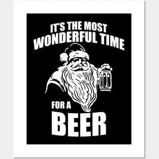 'It's Most Wonderful Time For Beer' Christmas Beer Posters and Art